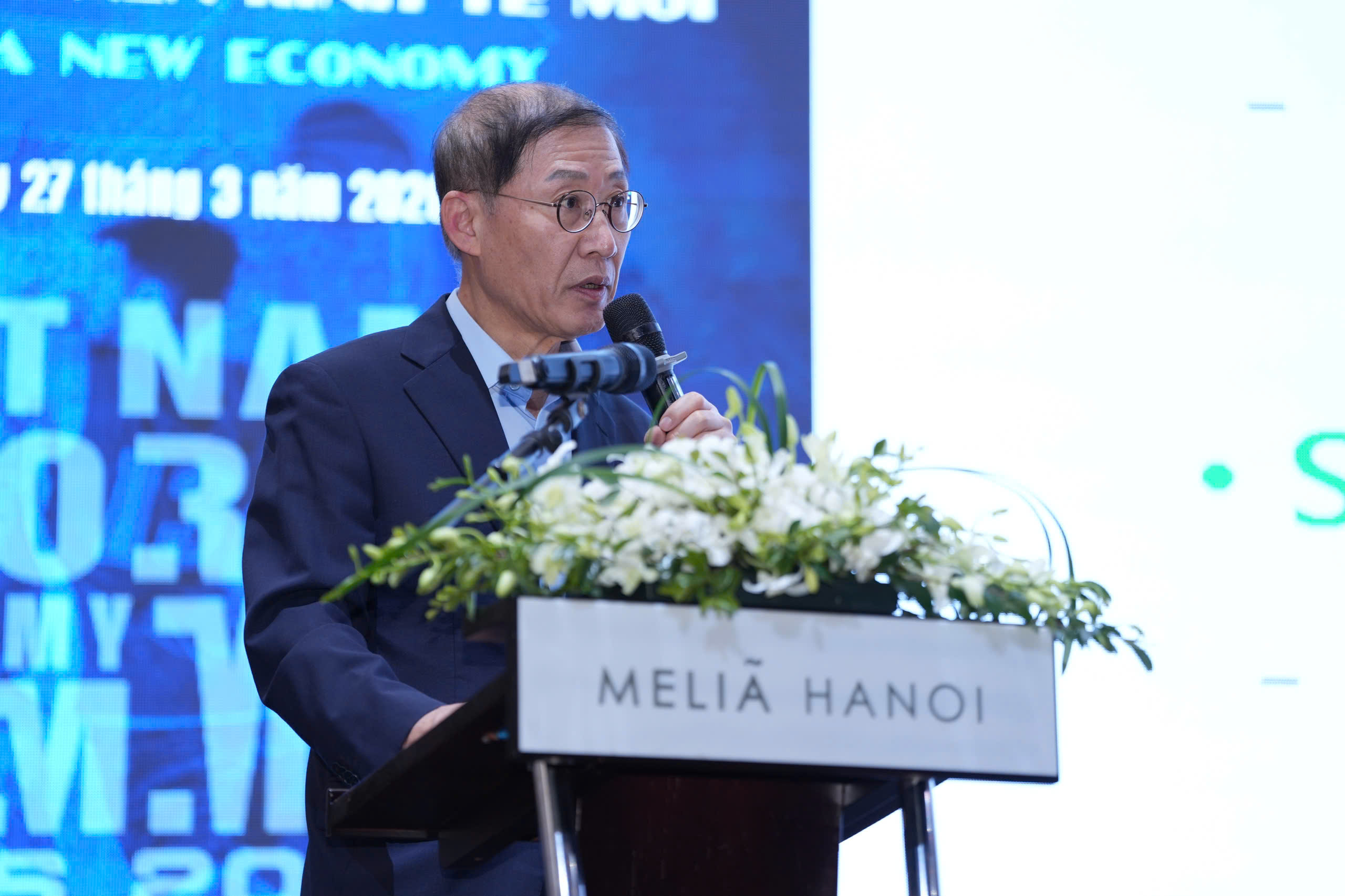 Cho Hyun Jae, Chairman of the Korea Sports Promotion Foundation, speaking